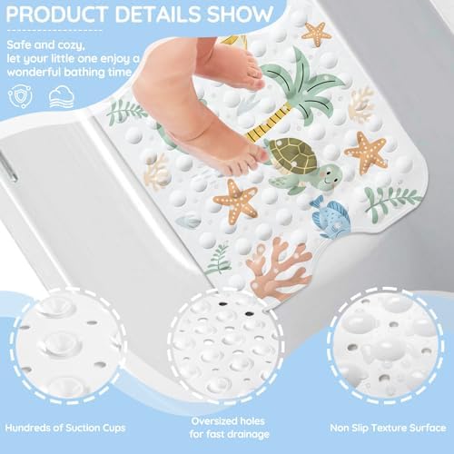 Kids Bathtub Mat, Non Slip Cartoon Bath Mat - Image 3