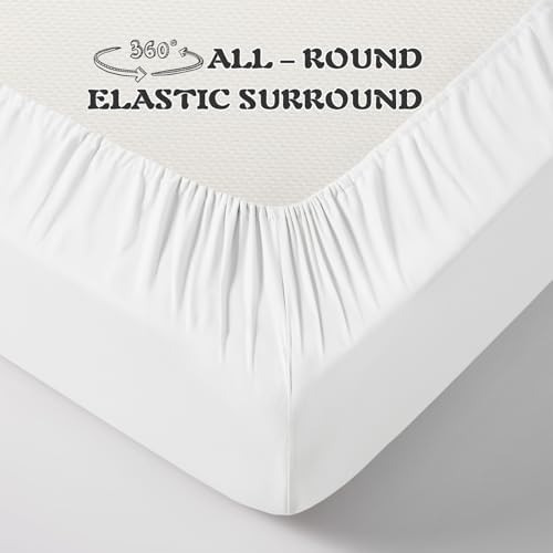 KKJIAF 3 Piece White Toddler Sheet Set - Image 6