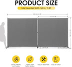 Rantila Indoor Room Divider, Portable Office Divider, Room Divider Wall Screen - Image 2