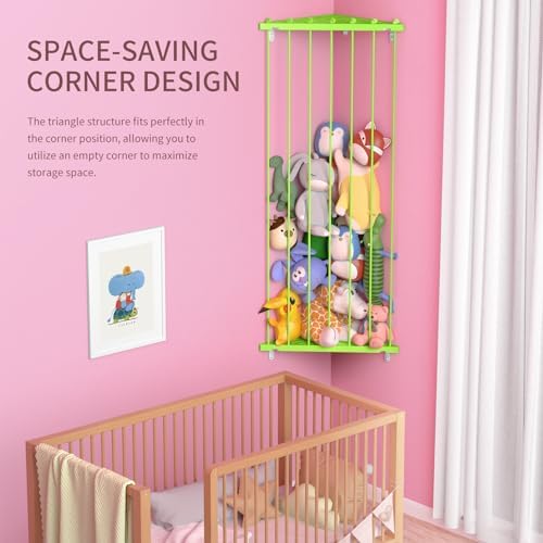 Stuffed Animal Storage Corner Organizer- Stuffed Animal Holder - Image 4