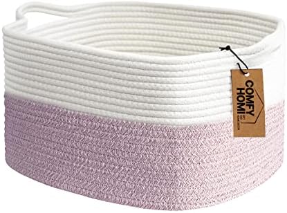 COMFY-HOMI Cotton Rope Woven Basket by COMFY-HOMI