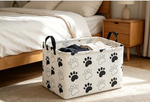 Essme Rectangular Dog Basket, Cute Storage Basket - Image 3