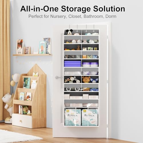 Over the Door Hanging Organizer - 50lb Load Closet Door Storage - Image 4