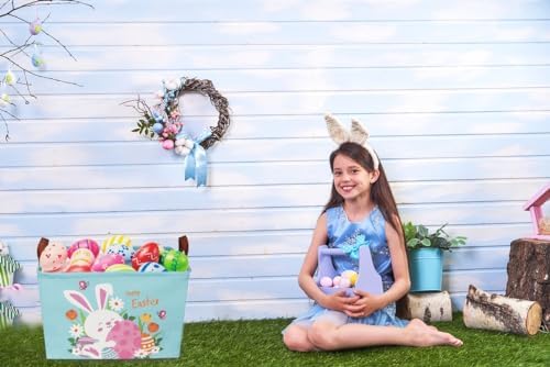 Sanjiaofeng Rectangular3Pack Easter baskets, Kids Easter Storage Bins - Image 6