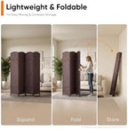 JOSTYLE Outdoor Privacy Screen 4-Panel Folding Room Divider Space Partition - Image 4