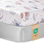 Baby Crib Sheets for Boys Girls, Toddler Bed Sheets Fitted for 52x28 Inch by VivaCozy
