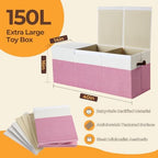 Extra Large Toy Box with Lid, Collapsible Toy Storage Chest Bin - Image 2