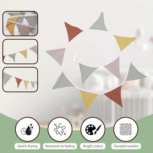 Pennant Banner Flags, Infant and toddler room decoration pennant, - Image 3