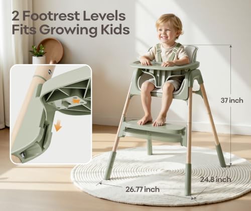 Mloong High Chair for Babies and Toddlers - Image 2