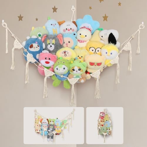 Stuffed Animal Storage Hammock Corner by iHansee