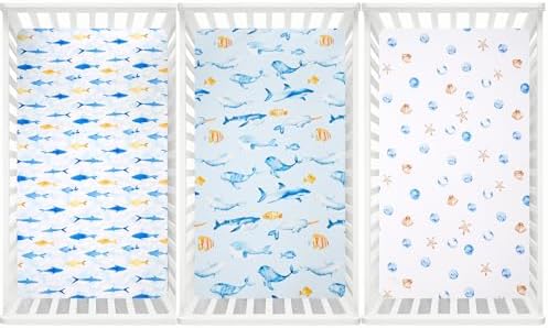 david's kids 3 Pack Fitted Crib Sheets, Ultra Soft Breathable Comfortable Baby - Image 7