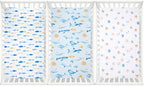 david's kids 3 Pack Fitted Crib Sheets, Ultra Soft Breathable Comfortable Baby - Image 7