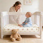 Organic Pack and Play Sheets Fitted 38”x26”Playard Bedding Sheet Bed Cover - Image 2