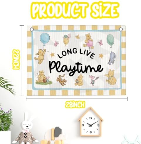 Long Live Playtime Banner Playroom Wall Decor - Image 2