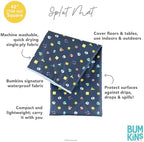 Bumkins Baby Splat Mat for Under High Chair, Babies Toddlers Eating Mess Mat - Image 5