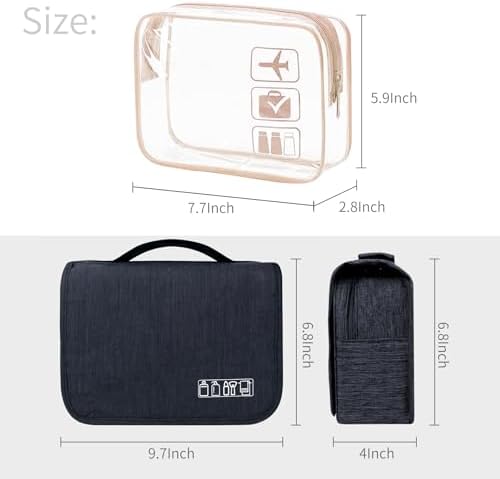 Lcsmaokin Large Capacity Toiletry Bag Travel Bag - Image 3