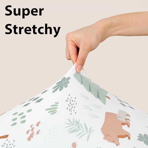 Baby Bassinet Sheets Boy, 3 Pack Fitted Bassinet Mattress Sheets, Compatible - Image 4