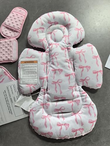 TinlyFinly Newborn Carseat Insert, Baby Head and Body Support - Image 2