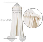 MAMERIA Kids Bed Canopy with Frills Cotton Hanging Tent Curtain Net - Image 3