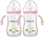Oberni Baby Bottles, Weighted Straw Toddler Milk Bottles by oberni
