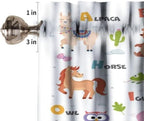 Alphabet Valances Curtain Fruits Berries Animals Letters Pattern Window - Image 3