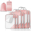 Compression Packing Cubes 8 Set, Compressible Space-Saving Packing Cubes by NICOSHOW