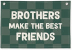 Brothers Make The Best Friends Banner, Boys Room Decor, Toddler Boy Linen by Wheatwin
