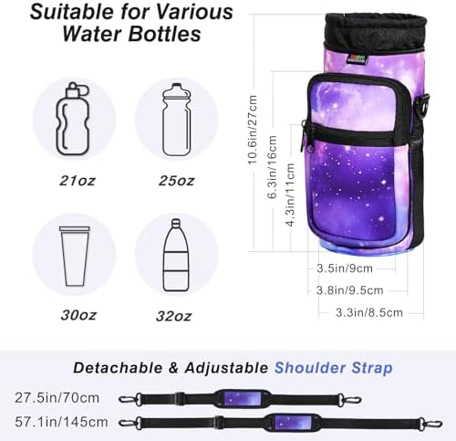 Nuovoware Magnetic Gym Bag, Water Bottle Carrier, Starry Purple - Image 4