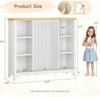 ONBRILL Stuffed Animal Storage, 6 Cube Toy Storage Organizer w/Wave Design - Image 2