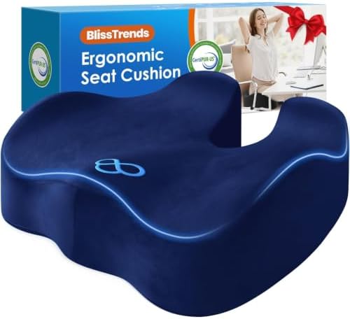 BlissTrends Thick Seat Cushion for Office Chair & Car Seat by BlissTrends