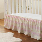 Crib Skirt Dust Ruffle, Microfiber Crib Bed Skirt - Image 2