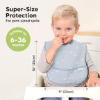 KeaBabies 3-Pack Waterproof Baby Bibs - Image 3