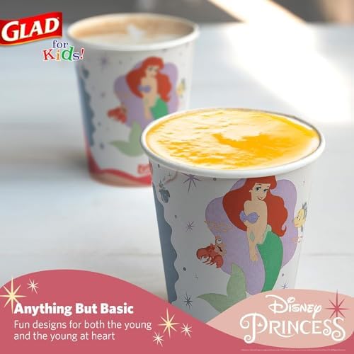 Glad for Kids Disney Princess Paper Cups, 9 Oz - Image 3