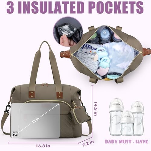 Tuwubi Diaper Bag Tote, Baby Diaper Bag - Image 4