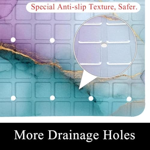 Bathtub Mat Non Slip 26.8x15.1 Inch, Machine Washable Shower Mats - Image 2