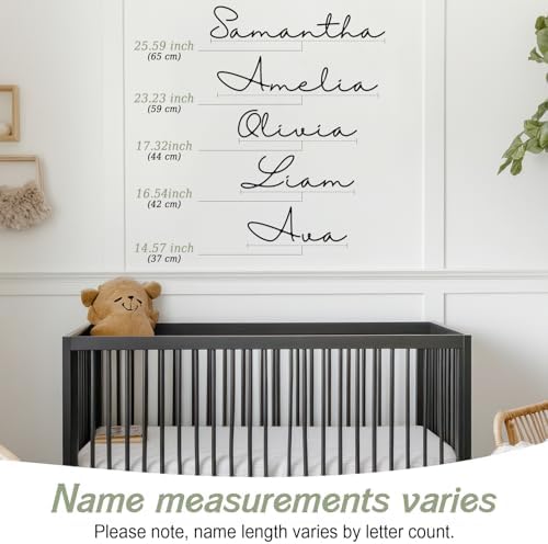 Boao Personalized Name Letter Wall Decal, lassic Cursive - Image 3