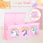 Extra Large Toy Box with Lids, Collapsible Storage Chest - Image 7