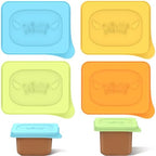 Baby Food Lids Compatible with Gerber Food Containers, BPA Free Silicone Baby by Giichen