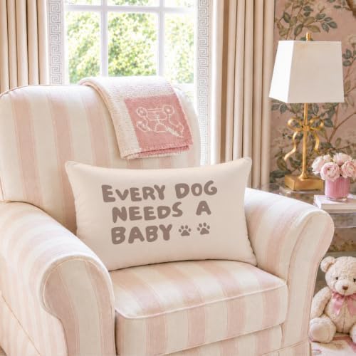 Every Dog Needs a Baby 12x20 Pillow Cover Baby Shower Decor, Pregnancy - Image 4