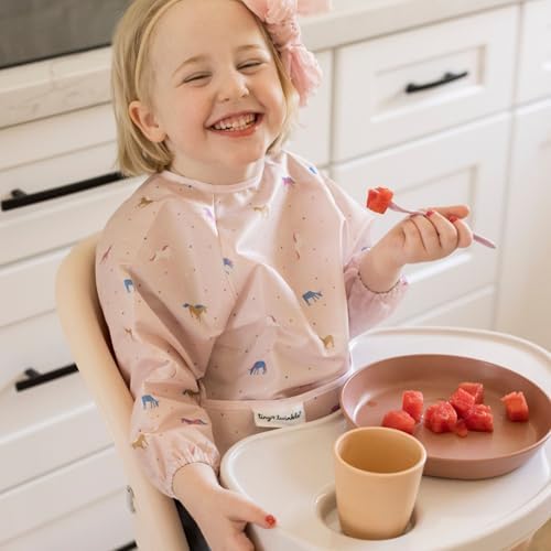 Tiny Twinkle Long Sleeve Bib for Babies & Toddlers | Waterproof Smock Bib for - Image 2
