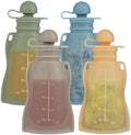 Eascrozn 4 Pack Reusable Baby Food Pouches, Squeezable Pouches BPA Free by Eascrozn