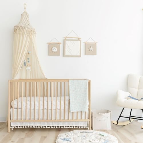 Crane Macrame Baby Crib Canopy, Boho Nursery Decor, Play Room Decorative Canopy - Image 5