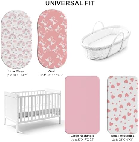 Baby Bassinet Sheets for Baby Boy Girls, Baby Delight, Angelbliss - Image 4