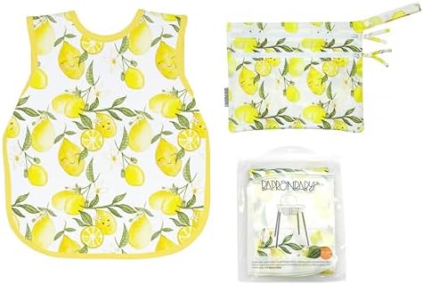 BapronBaby Fresh Lemon Toddler Essentials Bundle – Waterproof Bapron Baby Bib by BapronBaby