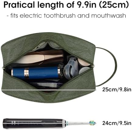 Narwey Travel Toiletry Bag for Women, Dopp Kit Men, Medicine Bag - Image 2
