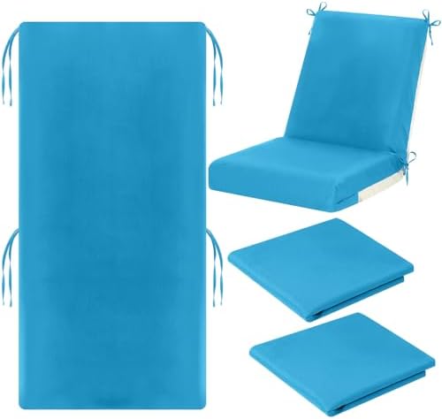 Tudomro 2 Pcs Outdoor High Back Chair Cushion Covers Waterproof Patio by Tudomro