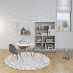 Topotdor Round ABC Area Rug, 96 Inch Soft Floor Carpet - Image 7