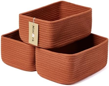 MiniArk Small Storage Baskets for Organizing | Closet Organizer Bins | Shelf by MiniArkStorageBasketsHome