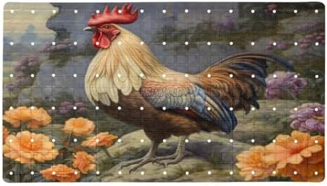 Non Slip Shower Mat Bathtub Mat 15.1x26.8 Inch, Quick Dry Bath Mat by Anna+Cowper