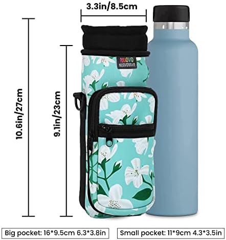 Nuovoware Water Bottle Carrier Bag, 2 Pocket, Neoprene Sleeve, - Image 4
